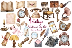 Junk Journal Ephemera Clipart Product Image 1