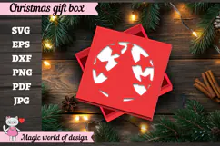 Christmas Tree Gift Box SVG, Christmas Tree Cut File Product Image 1