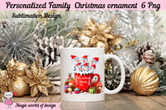 Snowman Family Christmas Ornament 6 PNG bundle Product Image 6