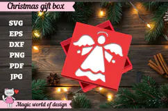 Christmas Gift Box SVG, 3D Layered Gift Box Paper Cut Product Image 1