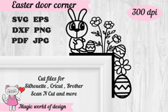 Easter Door Corner svg. Easter Decor. Product Image 1