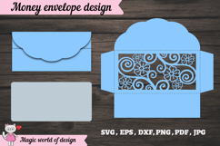 Paper Cut Birthday Money Envelope SVG Product Image 2