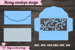 Paper Cut Birthday Money Envelope SVG Product Image 2