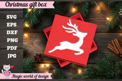 Reindeer Christmas SVG File, Cute Winter Reindeer Design Product Image 5