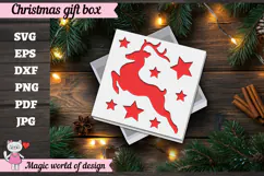 Reindeer Christmas SVG File, Cute Winter Reindeer Design Product Image 5