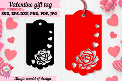 St. Valentine's day gift tags papercut template Product Image 1