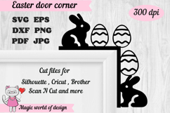 Easter Door Corner svg. Easter Decor. Home Decor SVG Product Image 1