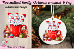Snowman Family Christmas Ornament 6 PNG bundle Product Image 7