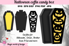 Halloween Coffin Candy Box SVG, Gothic Party Favor Product Image 1