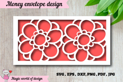 Floral Birthday Money Envelope svg Product Image 1