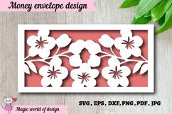 Paper Cut Birthday Money Envelope SVG Product Image 1