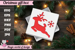 Reindeer Christmas SVG File, Cute Winter Reindeer Design Product Image 6