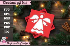 Christmas Gift Box SVG, 3D Layered Gift Box Paper Cut Product Image 6