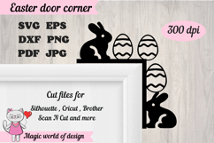 Easter Door Corner svg. Easter Decor. Home Decor SVG Product Image 2