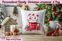 Custom Snowman Family Ornament PNG Bundle Product Image 6