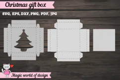 Christmas Tree Gift Box SVG, Christmas Tree Cut File Product Image 2