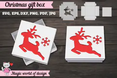 Reindeer Christmas SVG File, Cute Winter Reindeer Design Product Image 3