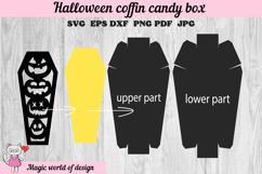 Halloween Coffin Candy Box SVG, Gothic Party Favor Product Image 2