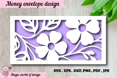 Paper Cut Birthday Money Envelope SVG Product Image 1
