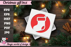 Christmas Gift Square Box SVG Product Image 5