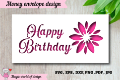 Birthday Gift Envelope SVG SVG Paper Cut Product Image 1