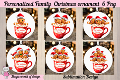 Personalized Gingerbread Family PNG Bundle, Custom Name Product Image 3