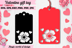 St. Valentine's day gift tags papercut template Product Image 1