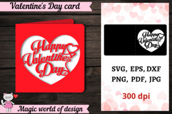 Valentine's Day Card SVG | Papercut | 3D Crafts Product Image 1