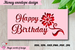 Luxury Birthday Money Envelope SVG Product Image 1