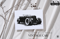 Retro car design ready to print png/svg Product Image 2
