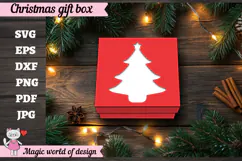 Christmas Tree Gift Box SVG, Christmas Tree Cut File Product Image 5