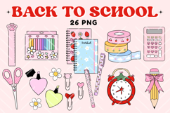 Back to School PNG, Cute School Clipart Bundle Product Image 1