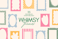 Whimsical Cute Retro Frames Procreate Stamp Brushes Product Image 1
