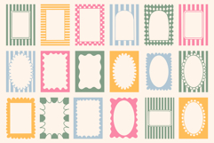 Whimsical Cute Retro Frames Procreate Stamp Brushes Product Image 2