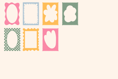 Whimsical Cute Retro Frames Procreate Stamp Brushes Product Image 3