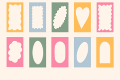 Whimsical Cute Retro Frames Procreate Stamp Brushes Product Image 4