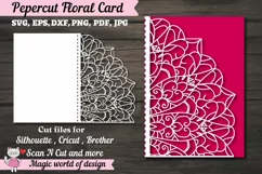 Mandala Card Cover A5, Paper Cutting svg, Mothers Day Card Product Image 1