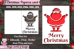 Christmas Santa card svg, xmas card Product Image 1