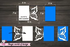 DIY Floral Butterfly Card DIGITAL Cut Yourself Design Product Image 2
