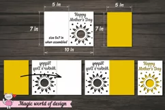 Sunflower happy Mother's Day Card svg, Product Image 2