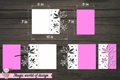 Wild flower Papercut Card Cover Template SVG, Mothers Day Product Image 2