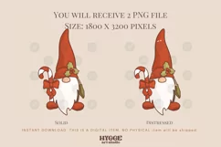 Christmas Gnome Sublimation | Retro Christmas PNG | Gnomies Product Image 2