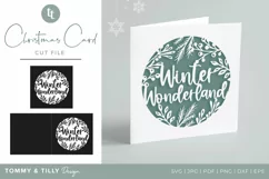 Winter Wonderland Christmas Card SVG for Cricut and Silhouet Product Image 1
