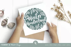 Winter Wonderland Christmas Card SVG for Cricut and Silhouet Product Image 4