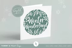 Winter Wonderland Christmas Card SVG for Cricut and Silhouet Product Image 3