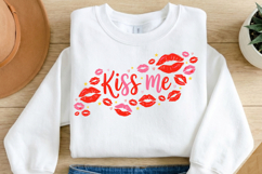 Kiss Me PNG, Valentine Lips PNG, Kiss Lips Sublimation Product Image 1