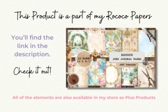 50 Printable Rococo Junk Journal Papers Bundle Vintage Product Image 5