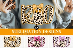 Leopard Print Boo Ghost PNG - 3 Color Variations Product Image 1