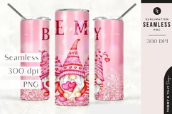 Be my Valentine Tumbler Sublimation | Seamless 20oz Product Image 2