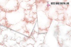 Seamless Rose Gold Glam marble digital paper Product Image 2